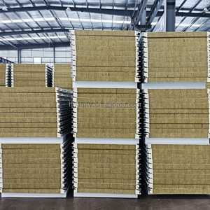 Tường và mái đá len Sandwich panel cách nhiệt tấm thép màu với con dấu bên <span class=keywords><strong>Polyurethane</strong></span> - Product Image 1