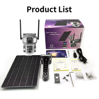 Caméra de sécurité solaire PTZ Y7A 4K 8MP avec suivi automatique des personnes, étanche IP66, double réseau, zoom 10X, double objectif, CCTV 4G WIFI