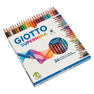 GIOTTO - ÉTUI À CRAYONS GIOTTO SUPERMINA AVEC 24 CRAYONS DE COULEUR - Product Image 1