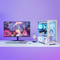 Boîtier PC en verre double face SAMA, boîtier PC OEM, installations matérielles multiples, bande ARGB, boîtier PC de jeu