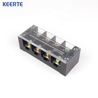 Barrière de terminaison pour armoire de commande industrielle fixe TBC-1004, 660V, connecteur de fil à 4 positions à visser