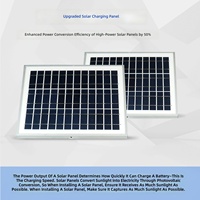 Feux d'avertissement solaires à coque en aluminium, six ensembles, feux stroboscopiques LED double face rouge et bleu pour les intersections routières
