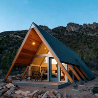 Maison Triangulaire Modulaire Écologique à Montage Rapide pour Hôtels, Gîtes, Parcs et Zones Scéniques – Conception Mobile à Deux Étages