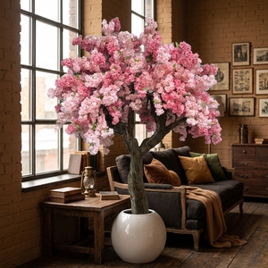 Grand arbre de <span class=keywords><strong>cerisier</strong></span> rose géant en soie Oh Arts avec tronc en fibre de verre pour décoration extérieure d'événements de mariage - Product Image 3