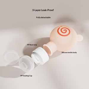 Donut Silicone Bottling Set Press Bag Travel Portable Cosmetic Lotion <b>Storage</b> Bag - Product Image 3