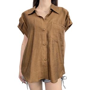 Blusa Elegante y Cómoda para Oficina, Transpirable, de Alta Calidad, Brillante, para Mujer - Product Image 1
