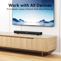 Système de Barre de Son Sans Fil 5.3 pour Home Cinéma avec Audio HD et Haut-Parleur Subwoofer