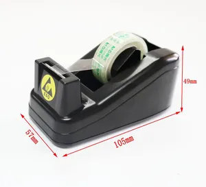 Zwart Plastic Desktop Esd Tape Dispenser/Antistatische Plakband Houder Voor Cleanroom/Masking Tape Houder Voor Office