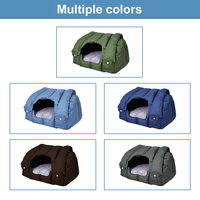 Chenil en daim pliable à prix d'usine pour chiots petit chien hiver chaud pour animaux de compagnie chat grotte nid solide motif chien maison dans un emballage en carton
