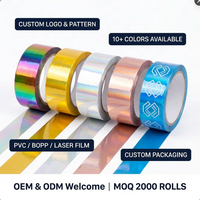 Ruban de sécurité holographique en PVC, scellé au laser, anti-effraction, anti-contrefaçon, adhésif, pour emballage, vente en gros personnalisée, directement de l'usine