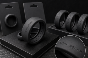 Coque de protection en silicone personnalisée avec logo OEM pour Oura Ring 5/4, Galaxy Ring, RingConn, Ultrahuman, Graphite Grey, nom de marque en relief - Product Image 6