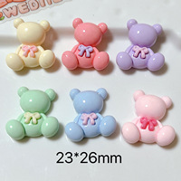Aksesoris Resin Bunga 29*27mm untuk Anting, Casing Ponsel, Ikat Rambut, Hiasan Kepala, Perhiasan, Bahan DIY, Gesper Sepatu