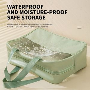 New Upgrade <b>Travel</b> <b>Makeup</b> <b>Bag</b> High Quality clear PVC Waterproof Toiletry Storage <b>Bag</b> Hanging <b>Makeup</b> Cosmetic <b>Bag</b> with Handle - Product Image 3