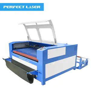 Perfecte Laser Cnc Co2 Laser Lederen Stof Snijden Graveermachine Prijs Voor Auto-Interieur Wollen Zitkussen Graveur