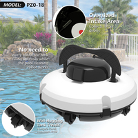 Robot de nettoyage automatique de piscine, robot de nettoyage de piscine intelligent sans fil pour la natation