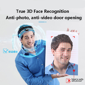 Bloqueo automático NFC 3D Reconocimiento facial Bloqueo inteligente Desbloqueo intravenoso <span class=keywords><strong>C</strong></span>ámara de ojo de gato Alarma antipalanca Timbre incorporado Contraseña ficticia - Product Image 3