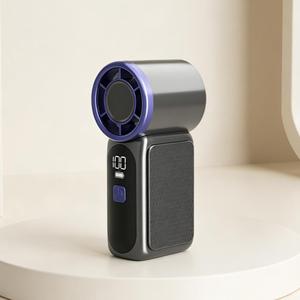 0728 New Generation Aviation-grade Motor 5 Speeds Fan Led Digital Display Type-c Fast Charging Handheld Cooling - Product Image 2