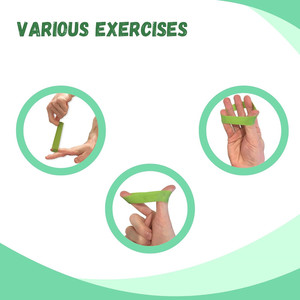 สายยืดออกกำลังกายนิ้วและเสริมสร้างความแข็งแรงของมือสำหรับการทำกายภาพบำบัดเพื่อความแข็งแรงในการจับและบรรเทาอาการปวด - Product Image 6