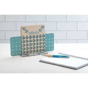 Calendario perpetuo in betulla personalizzato - Product Image 2