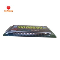 LCM יצרן מותאם אישית מונוכרום 7 קטע VA שחור ספרות LCD מסך תצוגת מודול עבור דיגיטלי רכב רדיו