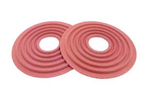 ชิ้นส่วนประกอบลำโพงเสียง สีแดง แบบสองชั้น พร้อมตาข่ายสีขาว - Product Image 5