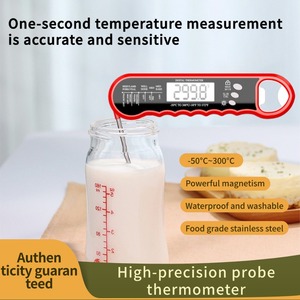 Mutfak aksesuarları 304ss IPX6 su geçirmez prob termometreler barbekü et kahve süt ızgara fırın gıda pişirme için şişe açacağı ile - Product Image 3