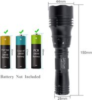 Lampe de poche de plongée LED Rechargeable professionnelle Super lumineuse puissante lumière torche étanche IP68 pour la plongée sous-marine