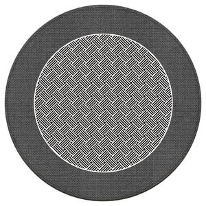 Alfombra redonda de fibra de poliéster antideslizante para dormitorio, estudio, sala de estar, decoración del hogar - Product Image 3