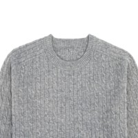 AiNear – Pulls en laine tricotée 100 % pour hommes, à col rond et manches longues, avec motif torsadé, personnalisables avec logo (OEM & ODM), vente en gros