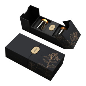 Sang Trọng Tùy Chỉnh Đôi Cửa Mở Các Tông Quà Tặng Bao Bì Hộp Từ Đóng Cửa Nước Hoa Mỹ Phẩm Hiển Thị Khay Giấy Cho - Product Image 1