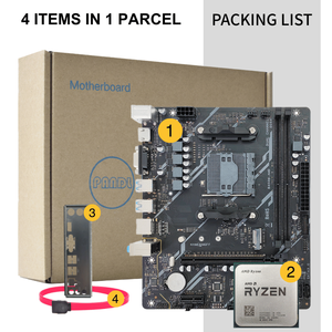 PANDL NUEVO Set Combinado de Placa Base AM4 para Juegos de PC, Combo AMD Ryzen 5 3600 con Placa Madre <span class=keywords><strong>B450</strong></span> - Product Image 6