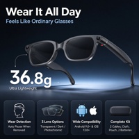 Lunettes Intelligentes IA avec Caméra HD 13 Mégapixels, Double Micro Anti-Bruit, Caméra 1080P Anti-Tremblement et Traduction Multilingue