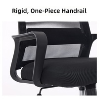 Chaise de bureau ergonomique en maille pivotante avec accoudoirs – Design minimaliste et élégant pour la maison et le bureau – Chaise longue confortable