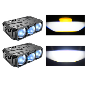 Projecteurs LED 170W pour voiture, phares avant, projecteur moto 3 lentilles, feux antibrouillard tout-terrain 3000K 6000K, feux de calandre - Product Image 1