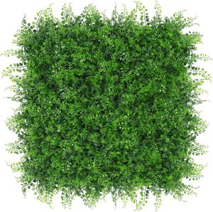 Paneles de Pared de Césped <span class=keywords><strong>Artificial</strong></span>, Paneles de <span class=keywords><strong>Seto</strong></span> de Boj, Pantalla de Privacidad, Decoración de Pared Verde con Protección UV para Jardín, Interior y Exterior - Product Image 1