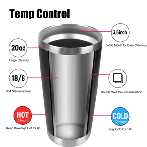 Vasos Térmicos Personalizados al por Mayor con Logotipo, 20 oz, Recubrimiento en Polvo, Doble Pared, Aislamiento al Vacío, Acero Inoxidable, para Café, Auto y Viajes - Product Image 3
