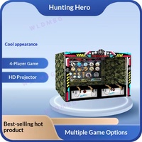 Hunting Hero 3D Interaktive Projektions-Schießmaschine für Vier Spieler Realistische Schießsimulation Münzschlitz 110/220V Stromversorgung
