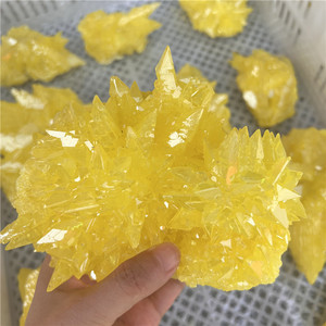 Vente en gros de haute qualité belle <span class=keywords><strong>pierre</strong></span> de <span class=keywords><strong>soufre</strong></span> native brute en vrac quartz <span class=keywords><strong>jaune</strong></span> naturel brut pour la décoration - Product Image 2