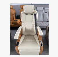 Asiento Aero de Lujo GZYLC para Furgoneta Comercial, Compatible con Benz W447 Vito V-Class V250 V300 Metris, Asiento de Coche, Sofá Cama, Alphard, Sprinter, en Cuero
