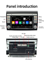 Lecteur vidéo de voiture 2 Din 7 pouces pour Fiat Bravo 2008-2013 avec Car-play Android Auto GPS Navigation WiFi+4G BT Head Unit