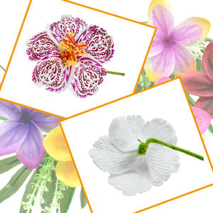 ดอกไม้โฟมฮิบิสคัสฮาวายดอกไม้ประดิษฐ์<span class=keywords><strong>สี</strong></span>สันสดใสสำหรับงานแต่งงานอุปกรณ์ตกแต่งผม - Product Image 2