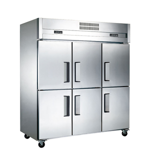 Congelador Vertical Comercial de Seis Puertas, Refrigerador y Congelador Vertical de Acero Inoxidable para Hotel - Product Image 2
