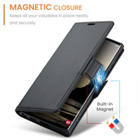 Étui de téléphone en cuir à rabat pour iphone 17 Pro Max Air 16 15 14 Pro Max 16E Coque de couverture de carte portefeuille Etui