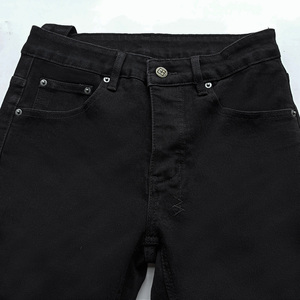 <span class=keywords><strong>Jeans</strong></span> Neri di Alta Qualità all'Ingrosso, Modello Dritto con Bottoni, Effetto Lavato per <span class=keywords><strong>Uomo</strong></span> - Product Image 2