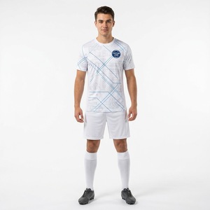 Ensemble de maillots de football personnalisés à dégradé, uniforme de football OEM, kit d'équipe par sublimation, vêtements de sport à marque privée, fournisseur en gros, anti-humidité - Product Image 5