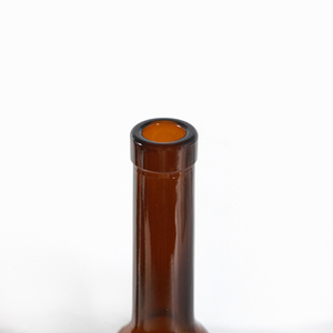 Moderna y Elegante Botella de Vino de Hielo Redonda y Alta de <span class=keywords><strong>375</strong></span> ml, Color Marrón Oscuro con Sello de Plástico, Botella de Champán - Product Image 3