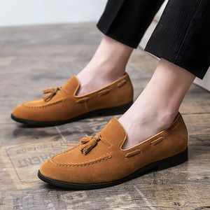 Chaussures habillées pour hommes en cuir de vache véritable sur mesure haut de gamme, bout pointu, respirantes, imperméables, soutien de la voûte plantaire - Product Image 4