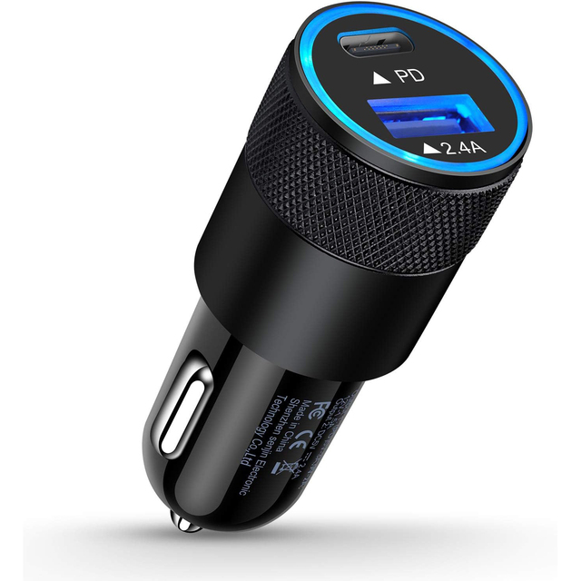 Wholesale 5 in 1 12V Fast Charging USB Car Charger Adapter with Type-C Port QC3.0 PD 15W 35W OTP OVP Gan