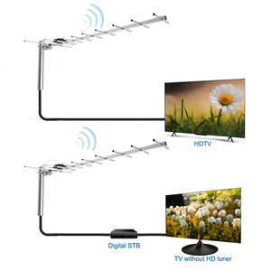Antena de TV para Exteriores de Largo Alcance, Antena HD DVB-T Digital Amplificada, Material de Aluminio y Plástico para Uso en Exteriores - Product Image 2