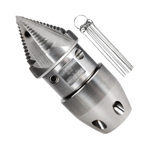 Boquilla de Limpieza de Alcantarillado Nueva de 3/8 Npt, 2900 PSI, 70 L/min, Lavadora a Presión de Acero Inoxidable, Rotación Rápida, <span class=keywords><strong>para</strong></span> Tuberías de Drenaje Municipales - Product Image 1